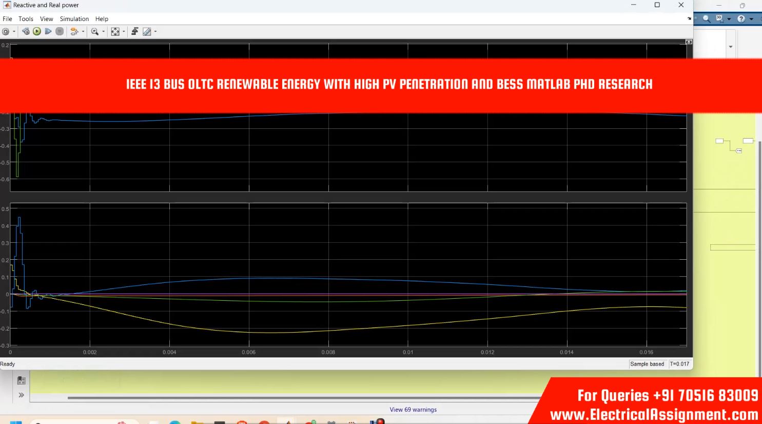 IEEE 14 Bus System with Solar PV, Wind Farm & BESS - MATLAB Simulink screenshot 7